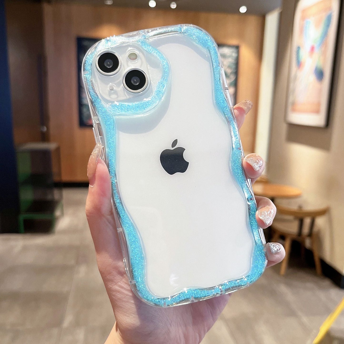 Luminous Twist Edge Transparent Compatible with iPhone Case