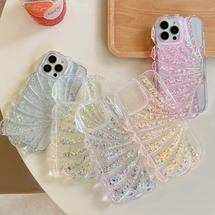 Shinning Shell Pattern Night Light Compatible with iPhone Case