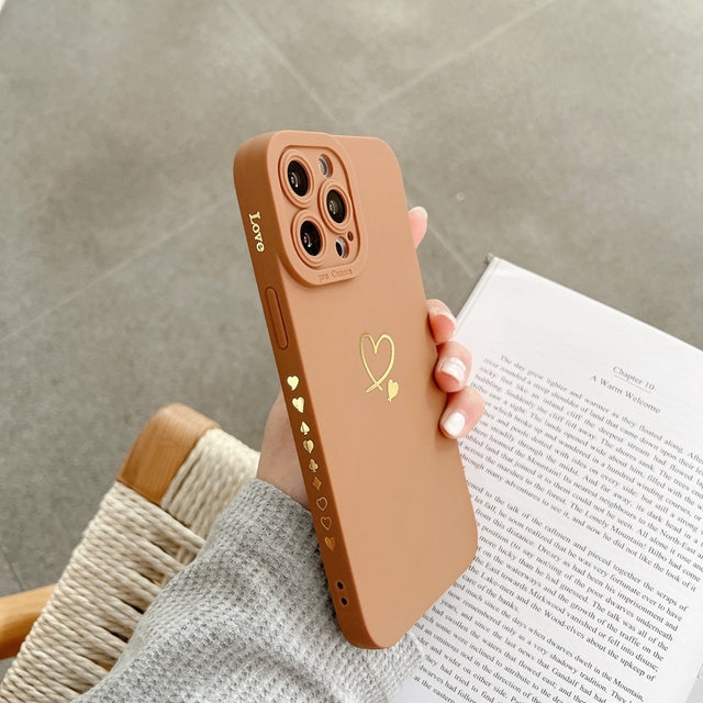 Love Heart Shockproof Compatible with iPhone Case