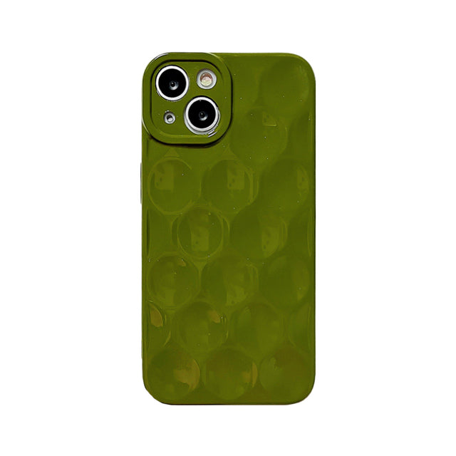 Fashion 3D Honeycomb Pattern Soft Silicone Shockproof Compatible with iPhone Case