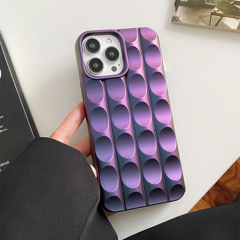 Plating Chocolate Curved Block Matte Soft Shockproof Compatible with iPhone Case