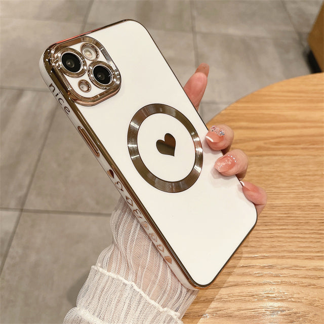 Love Heart for Magsafe Magnetic Wireless Charging Compatible with iPhone Case