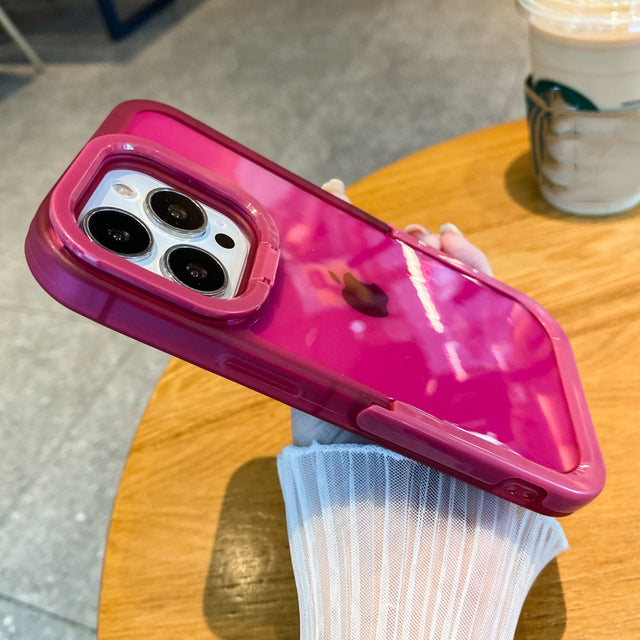 Invisible Folding Holder Camera Lens Stand Clear Compatible with iPhone Case