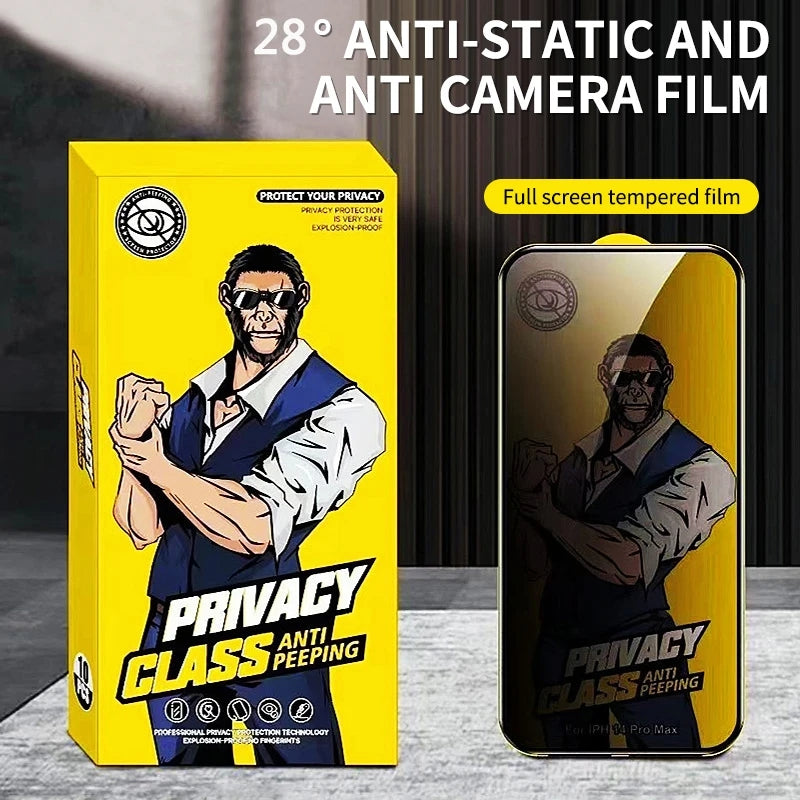 Anti Spy Privacy Tempered Protective Glass Compatible with iPhone Screen Protectors