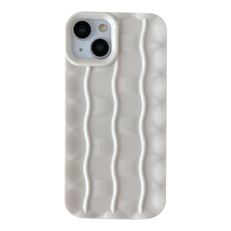 3D Curly Water Ripple Wave Pattern Compatible with iPhone Case