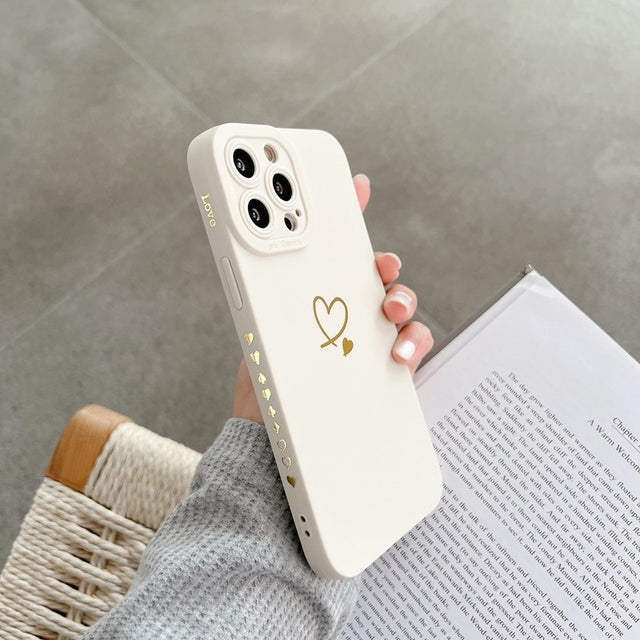 Love Heart Shockproof Compatible with iPhone Case