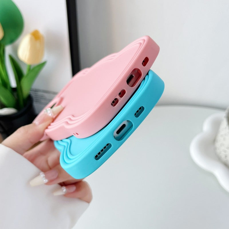 Wave Frame Shockproof Soft Silicone Compatible with iPhone Case
