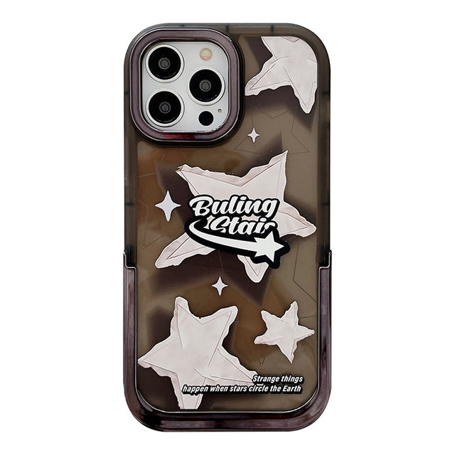 Stars Butterfly Clear Holder Stand Compatible with iPhone Case