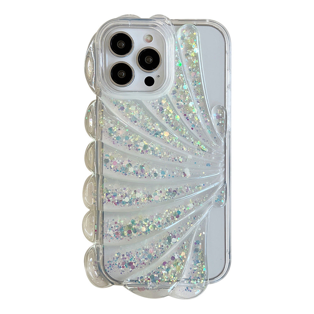 Shinning Shell Pattern Night Light Compatible with iPhone Case