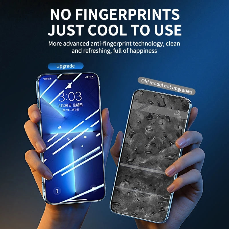 2PCS Tempered Glass Fast installation Compatible with iPhone Screen Protectors
