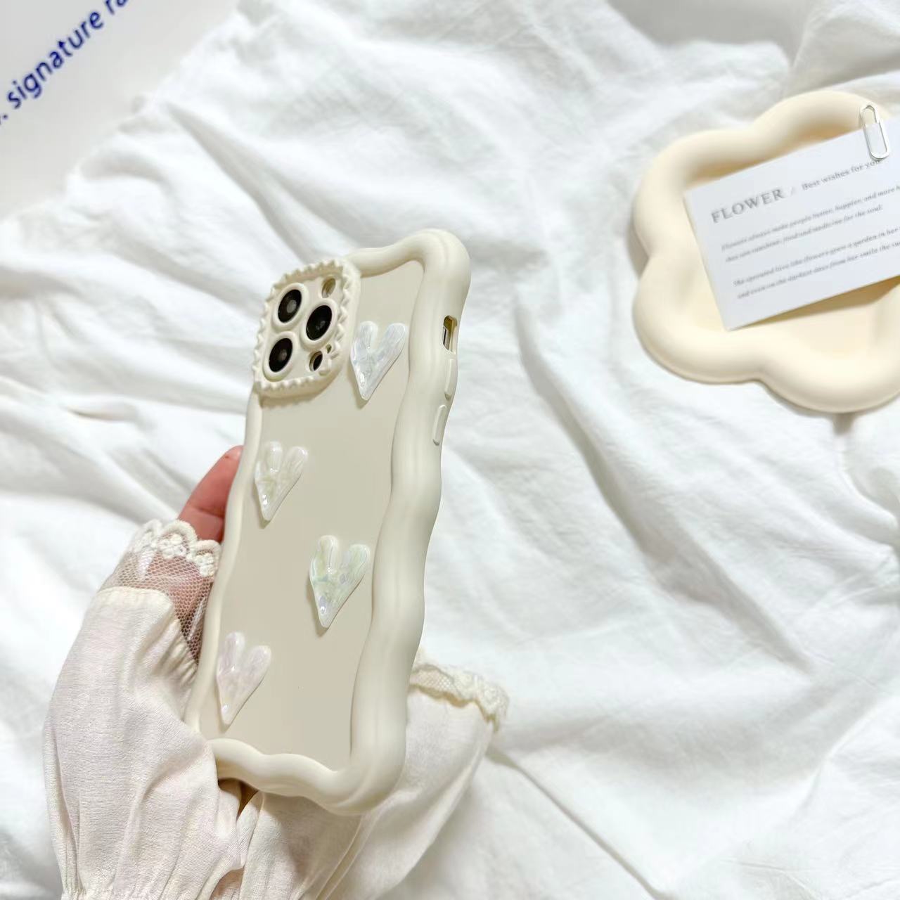 Cute Love Heart Compatible with iPhone Case