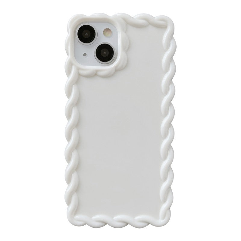 Twisted Rope Shape Frame Compatible with iPhone Case