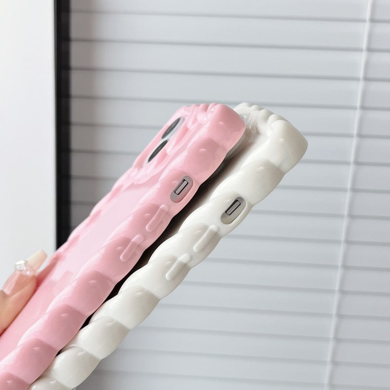 Twisted Rope Shape Frame Compatible with iPhone Case