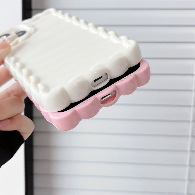Twisted Rope Shape Frame Compatible with iPhone Case