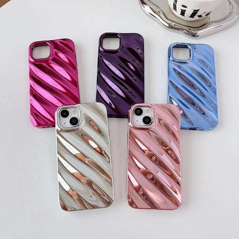 3D Water Ripple Wave Pattern Compatible with iPhone Case