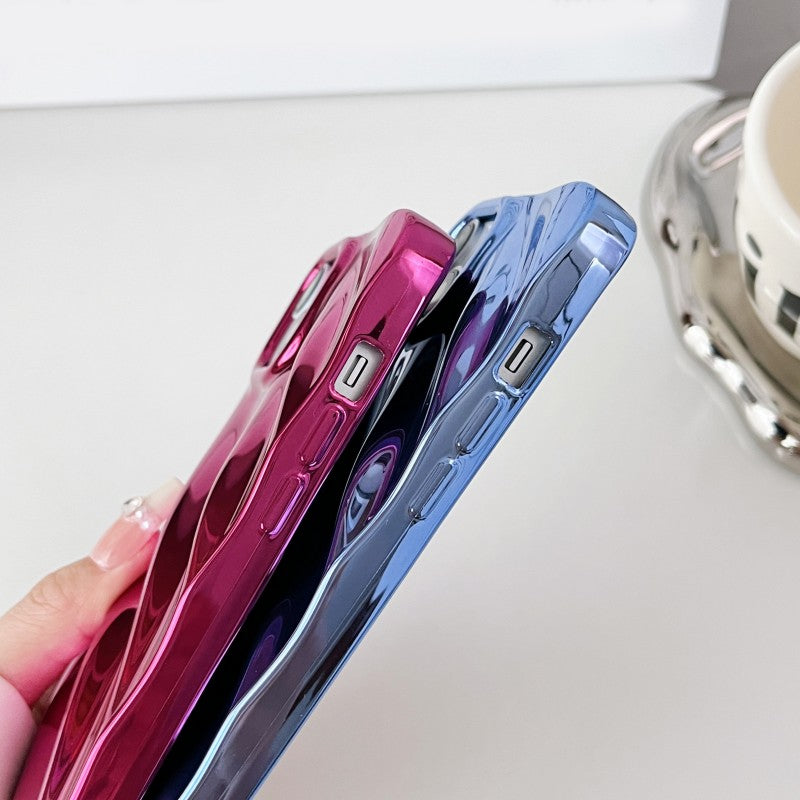 3D Water Ripple Wave Pattern Compatible with iPhone Case