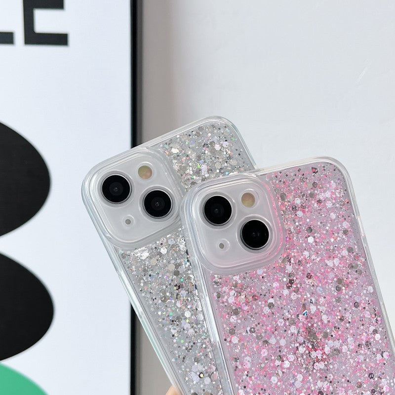 Luxury Glitter Bling Shockproof Clear Soft Silicone Compatible with iPhone Case