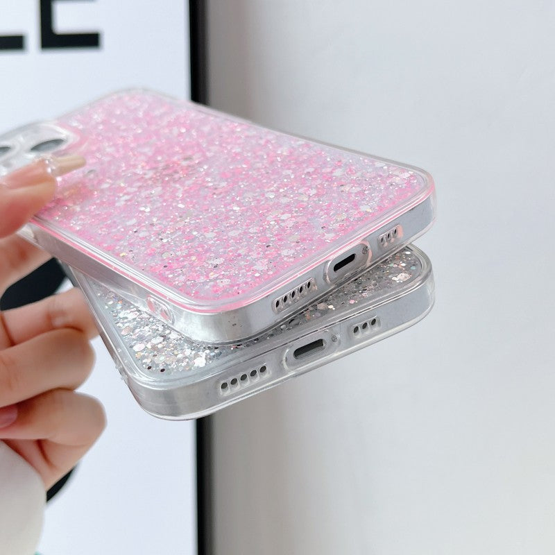 Luxury Glitter Bling Shockproof Clear Soft Silicone Compatible with iPhone Case