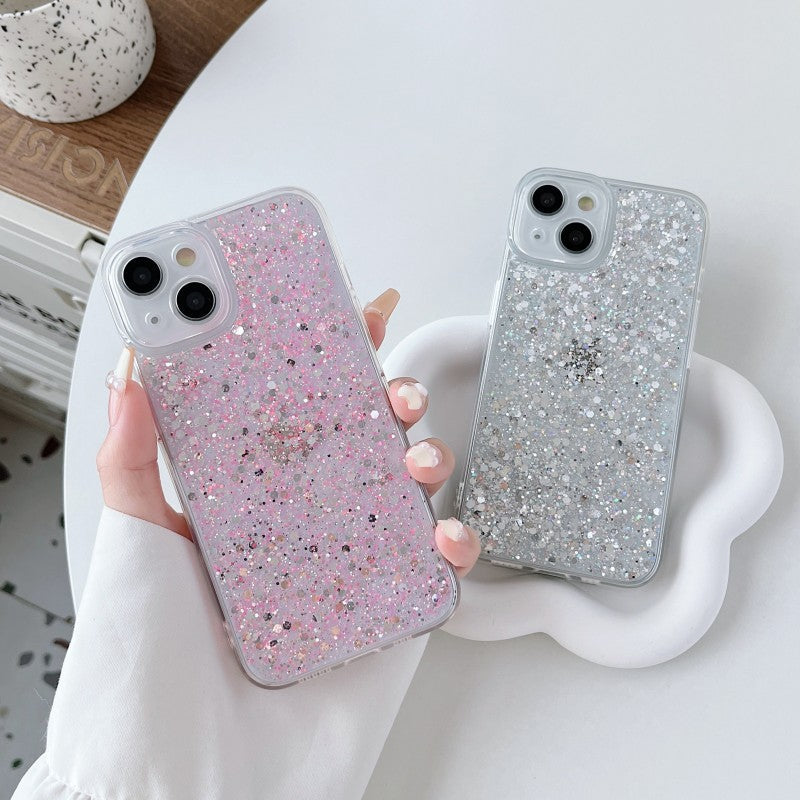 Luxury Glitter Bling Shockproof Clear Soft Silicone Compatible with iPhone Case