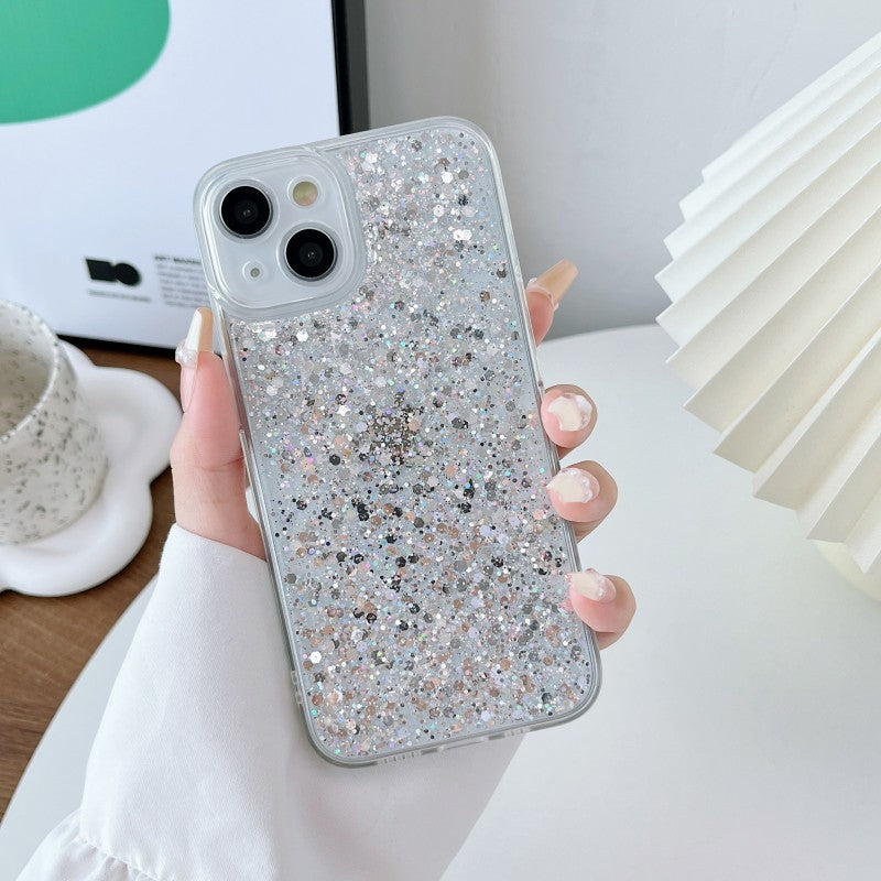 Luxury Glitter Bling Shockproof Clear Soft Silicone Compatible with iPhone Case