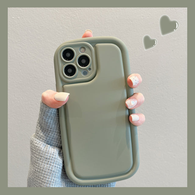 Luxury Retro Liquid Silicone Soft Shockproof Matte Compatible with iPhone Case