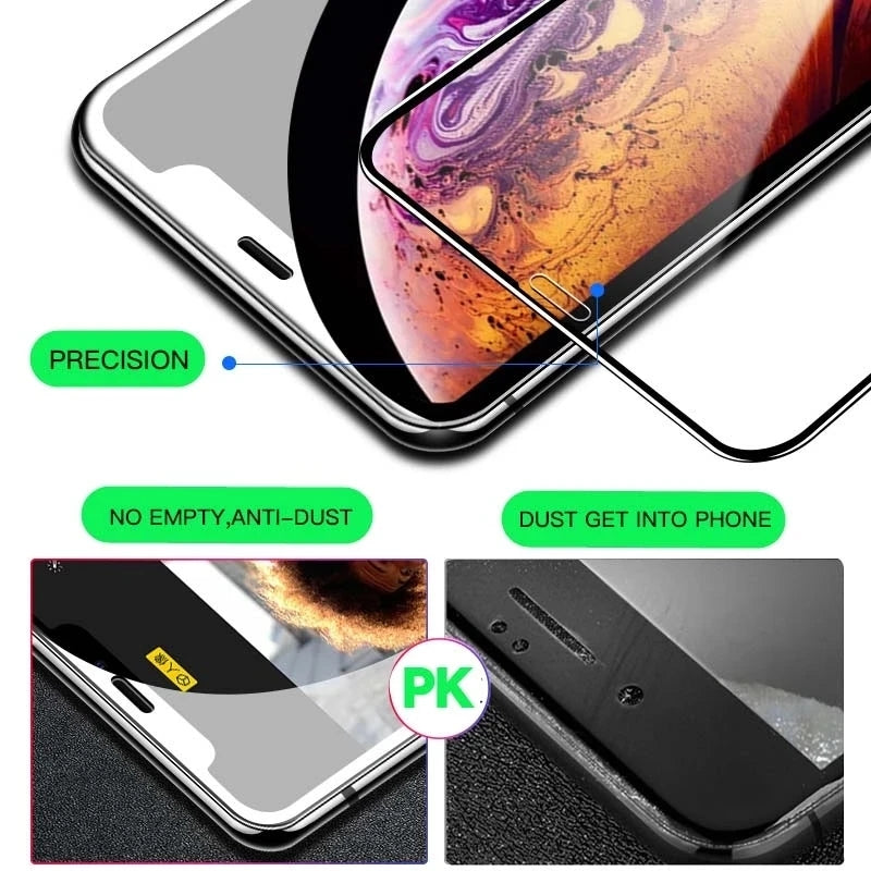 20D Full Cover Tempered Glass Compatible with iPhone Screen Protectors