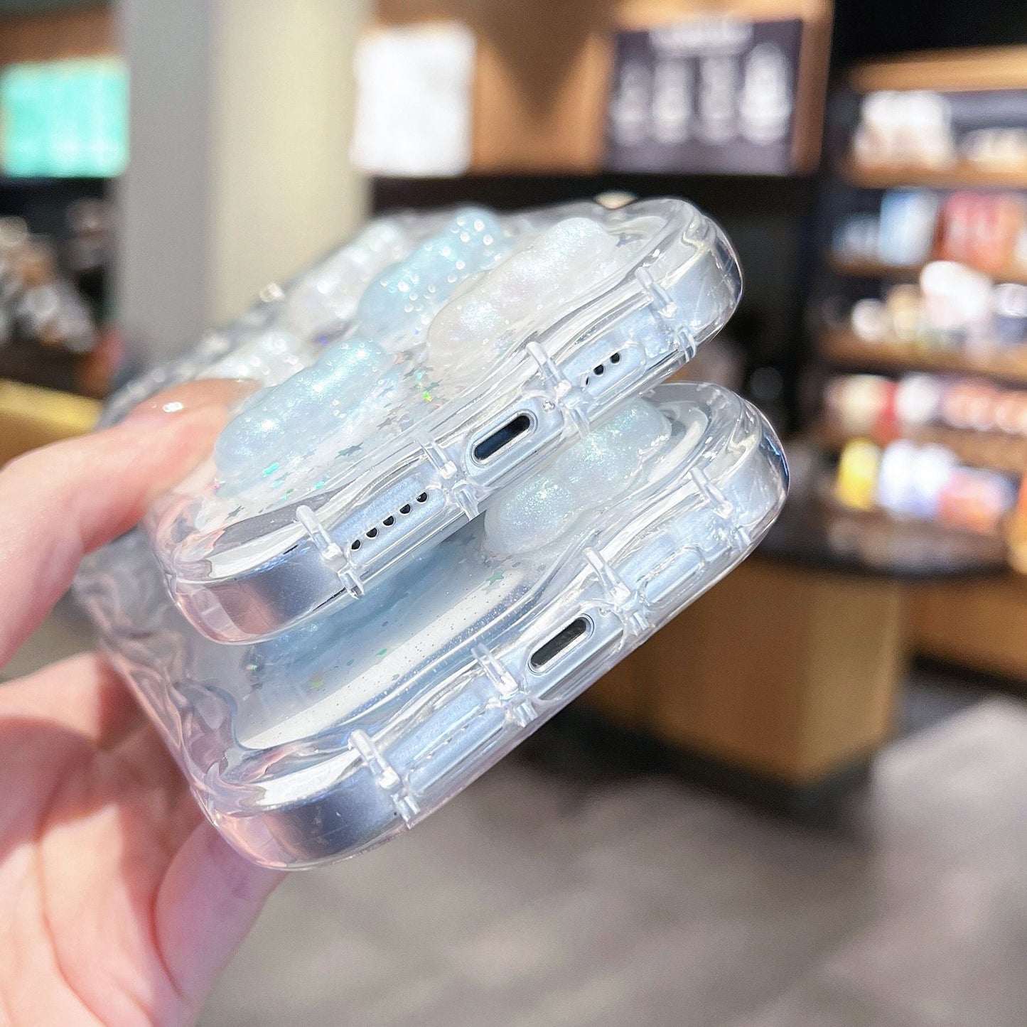 Cute 3D Cloud Compatible with iPhone Case