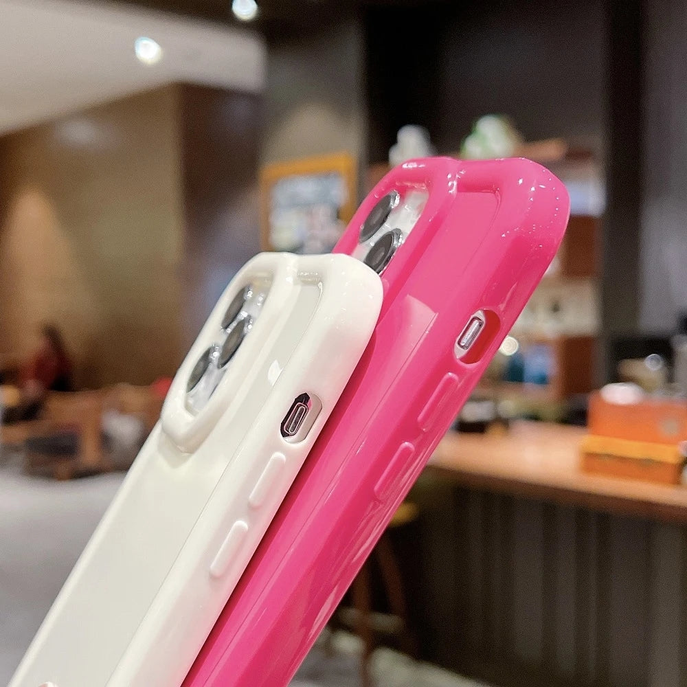 Candy Color Shockproof Silicone Bumper Compatible with iPhone Case