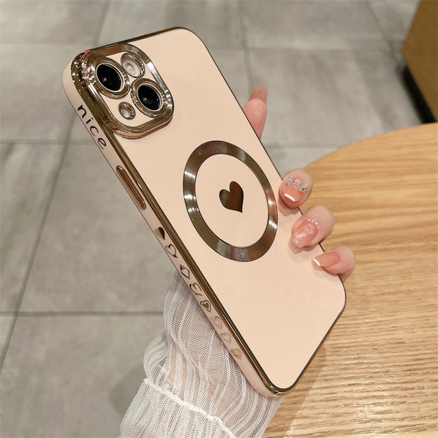 Love Heart for Magsafe Magnetic Wireless Charging Compatible with iPhone Case