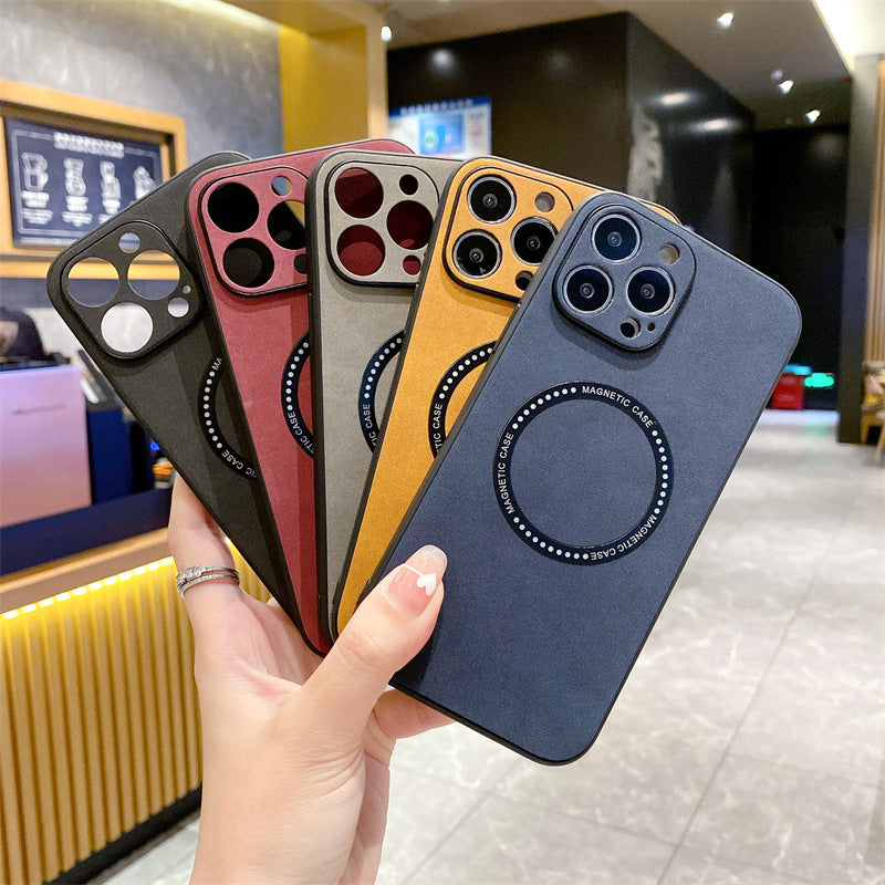 Leather for Magsafe Magnetic Wireless Charging Compatible with iPhone Case