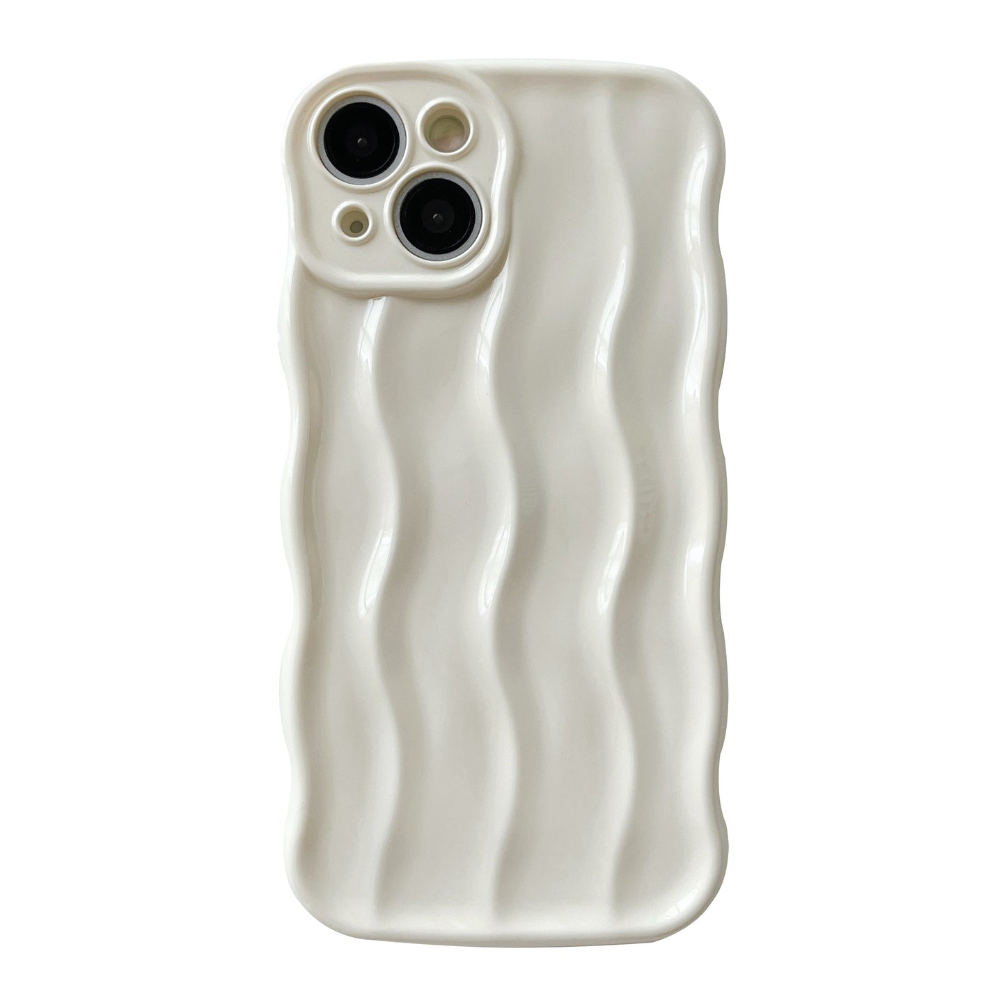 caseluu Curly Water Ripple Wave Frame Pattern Compatible with iPhone Case