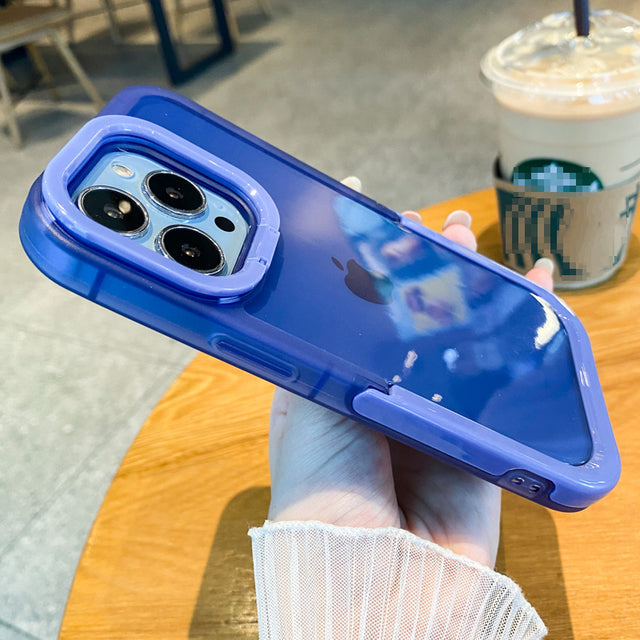 Invisible Folding Holder Camera Lens Stand Clear Compatible with iPhone Case