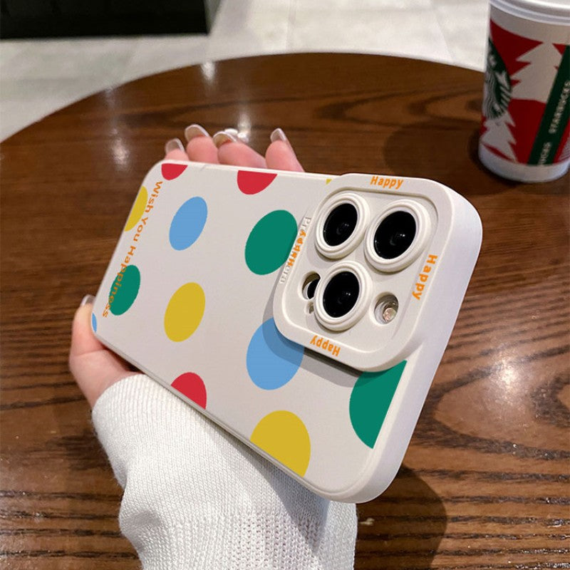 Cute Colorful Dot Compatible with iPhone Case