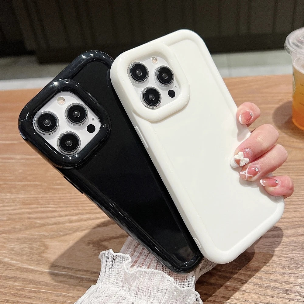 Candy Color Shockproof Silicone Bumper Compatible with iPhone Case