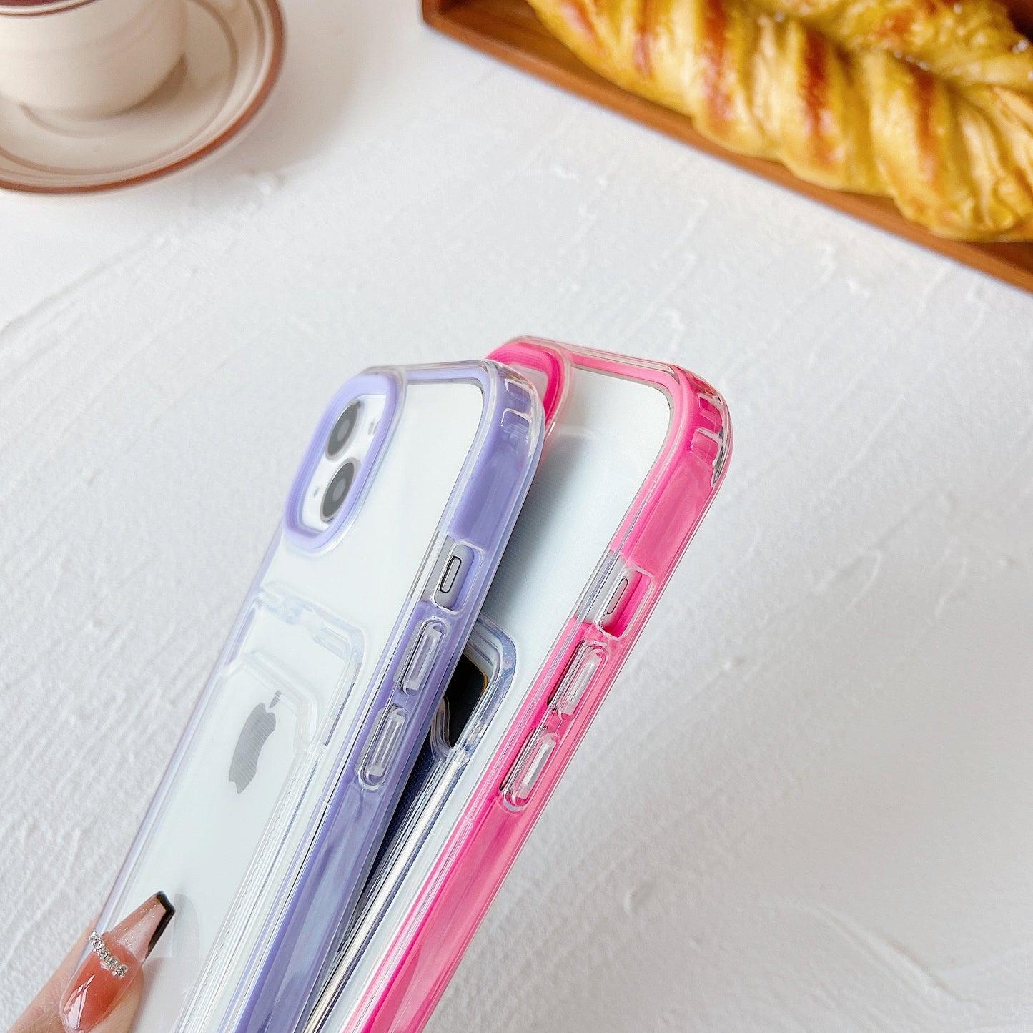 Card Holder Clear Soft Compatible with iPhone Case