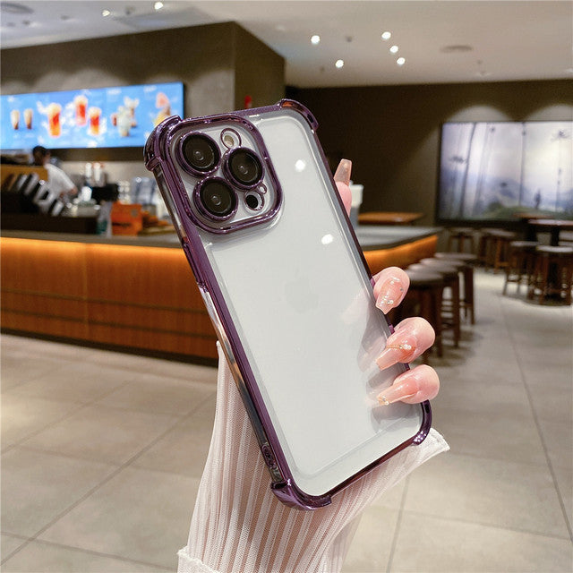 Luxury Soft Electroplated Compatible with iPhone Case