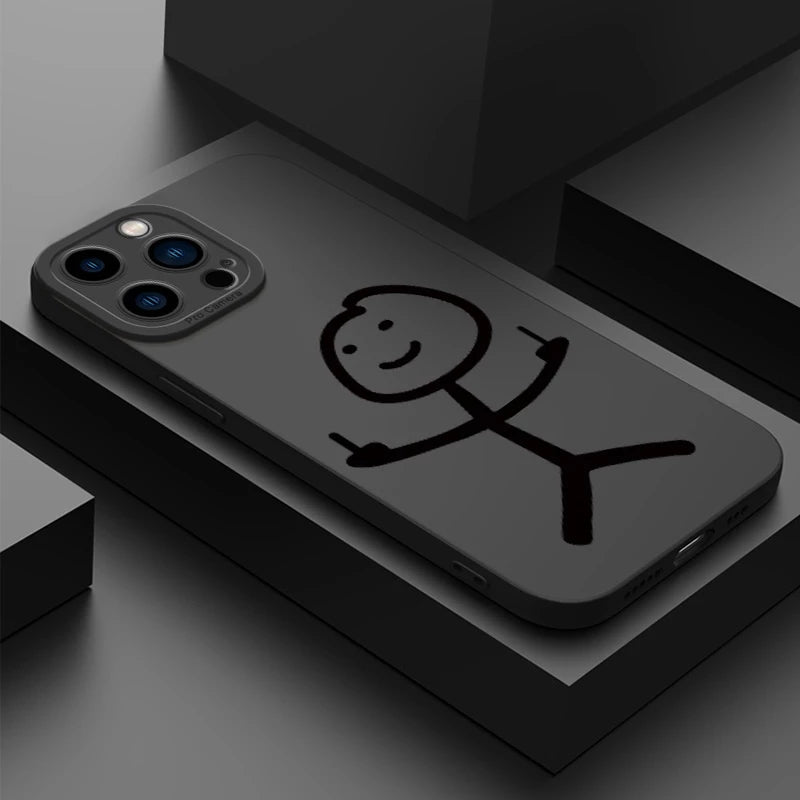 Funny Shockproof Matte Compatible with iPhone Case