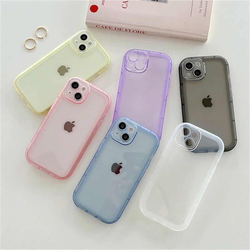 Transparent Camera Protection Shockproof Compatible with iPhone Case