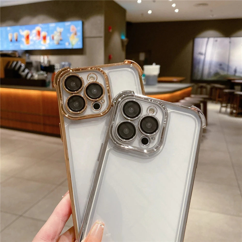 Luxury Soft Electroplated Compatible with iPhone Case