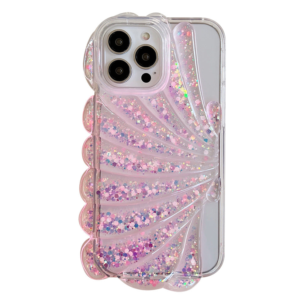 Shinning Shell Pattern Night Light Compatible with iPhone Case