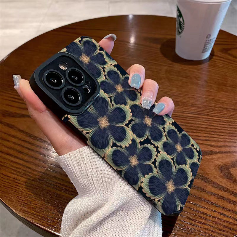 Flower Floral Shockproof Compatible with iPhone Case