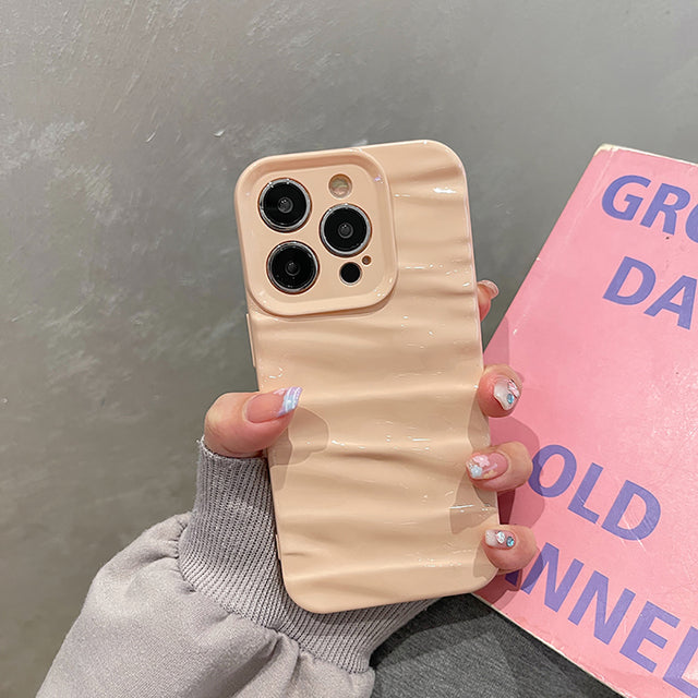 3D Water Ripple Pattern Shockproof Compatible with iPhone Case