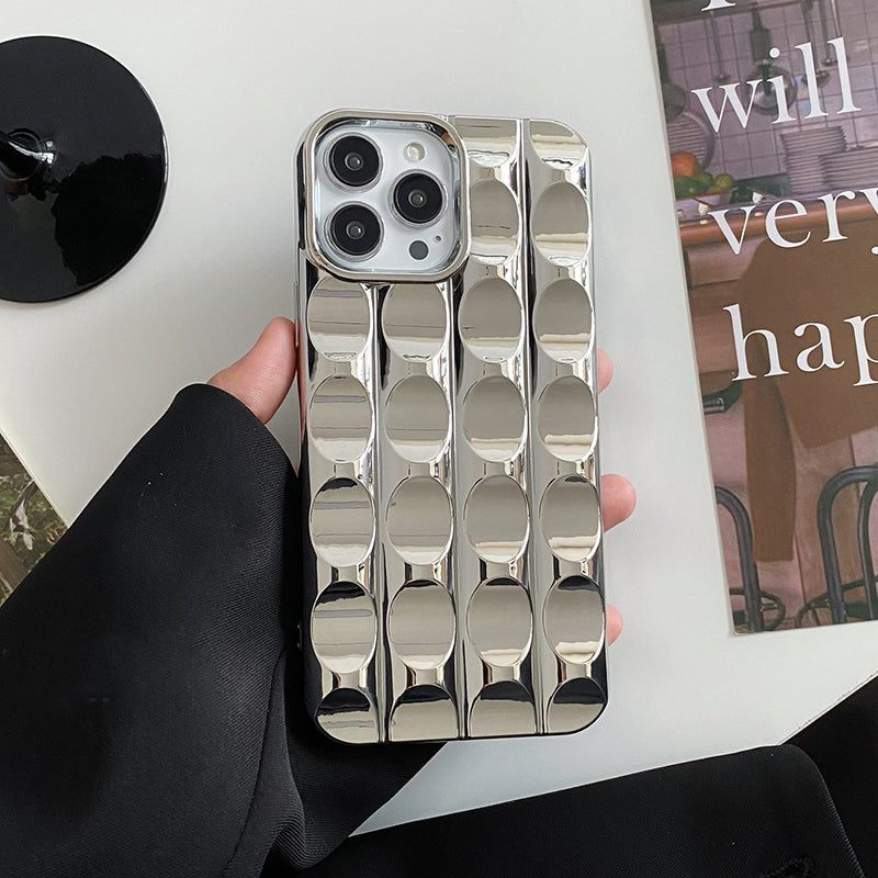 Plating Chocolate Curved Block Matte Soft Shockproof Compatible with iPhone Case