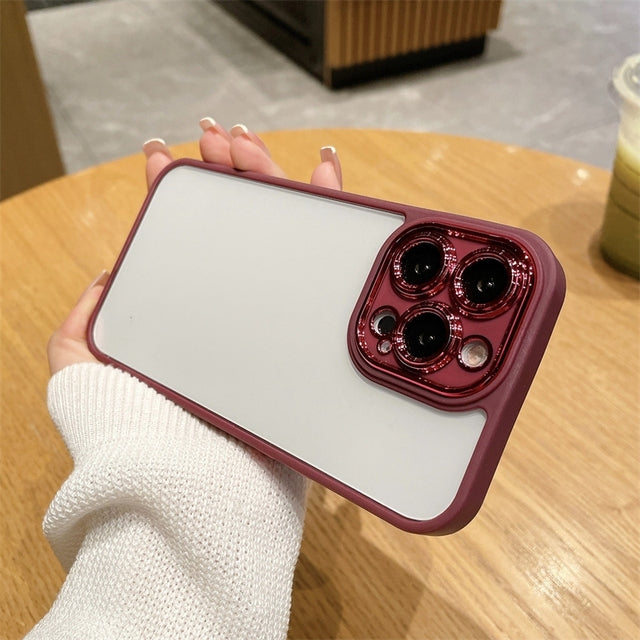 Transparent Shockproof Camera Lens Compatible with iPhone Case