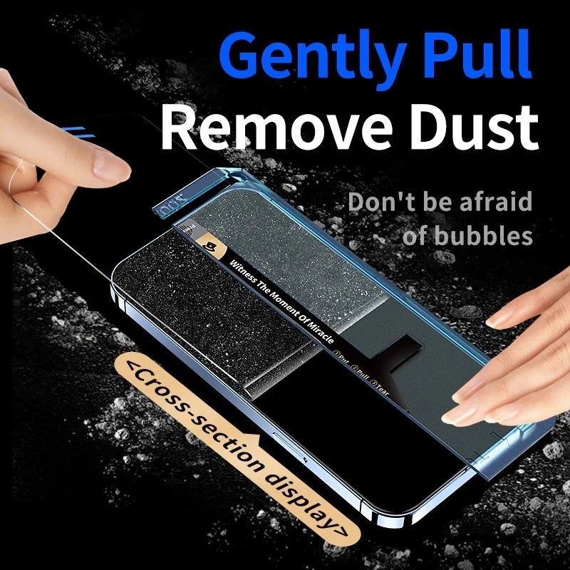 High Definition Anti Peeping Tempered Glass Compatible with iPhone Screen Protectors