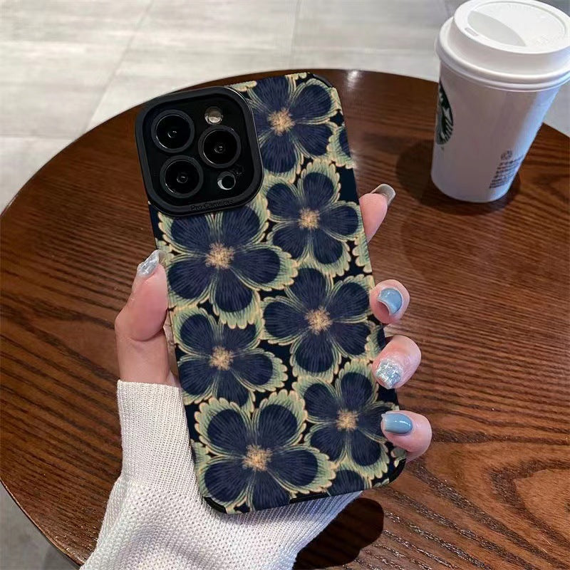 Flower Floral Shockproof Compatible with iPhone Case
