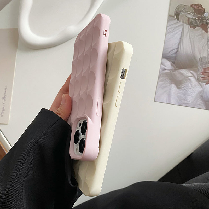 Plating Chocolate Curved Block Matte Soft Shockproof Compatible with iPhone Case