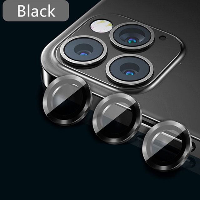 Camera Lens Glass Case Color Titanium Alloy Suit Compatible with iPhone Camera Protectors