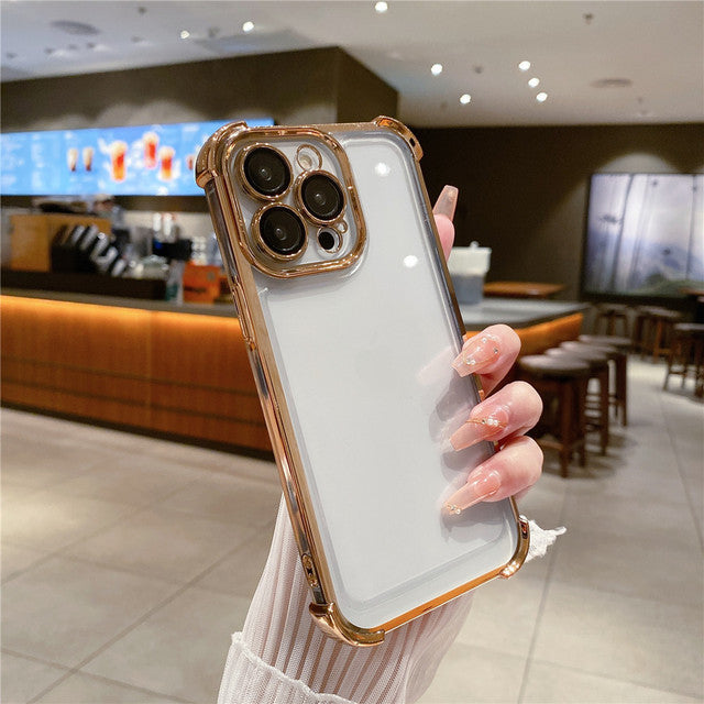 Luxury Soft Electroplated Compatible with iPhone Case