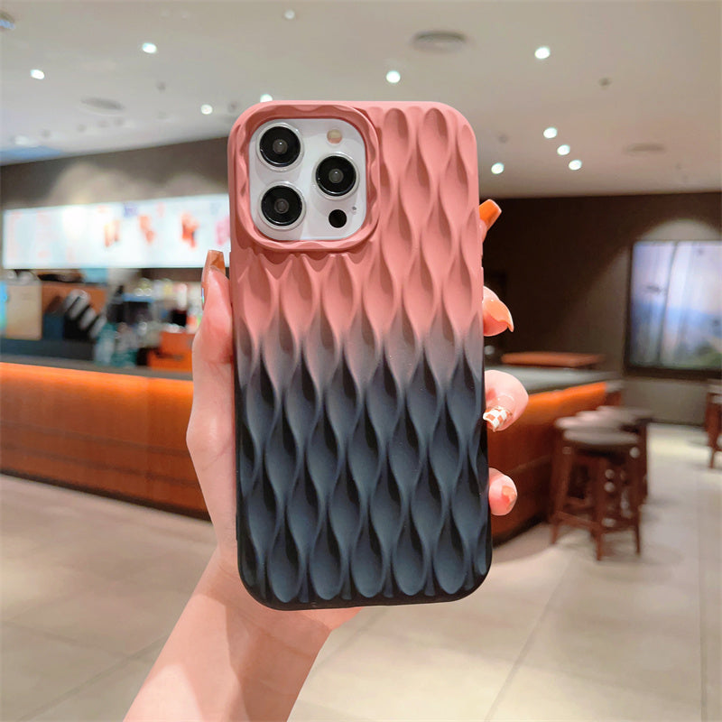 Gradient Dual Color Water Bottle Pattern iPhone Case